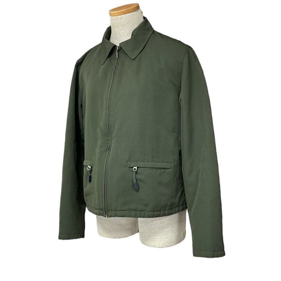 GAP Utility Jacket Coat Full Zip Collar Green Size Medium M - Picture 3 of 17